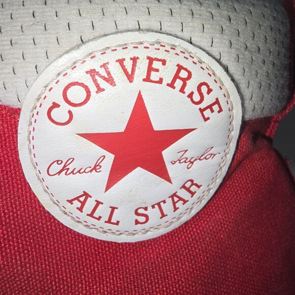 CONVERSE CTAS PUFF MID TOP CANVAS ALL STAR SNEAKERS RED MENS SIZE 10.5 GUC - Picture 9 of 12